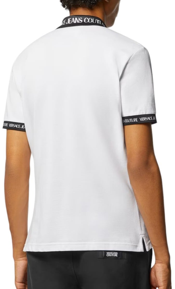 Versace Jeans Couture Versace Jeans Couture Polo Watercolor Collar White/Black Wit
