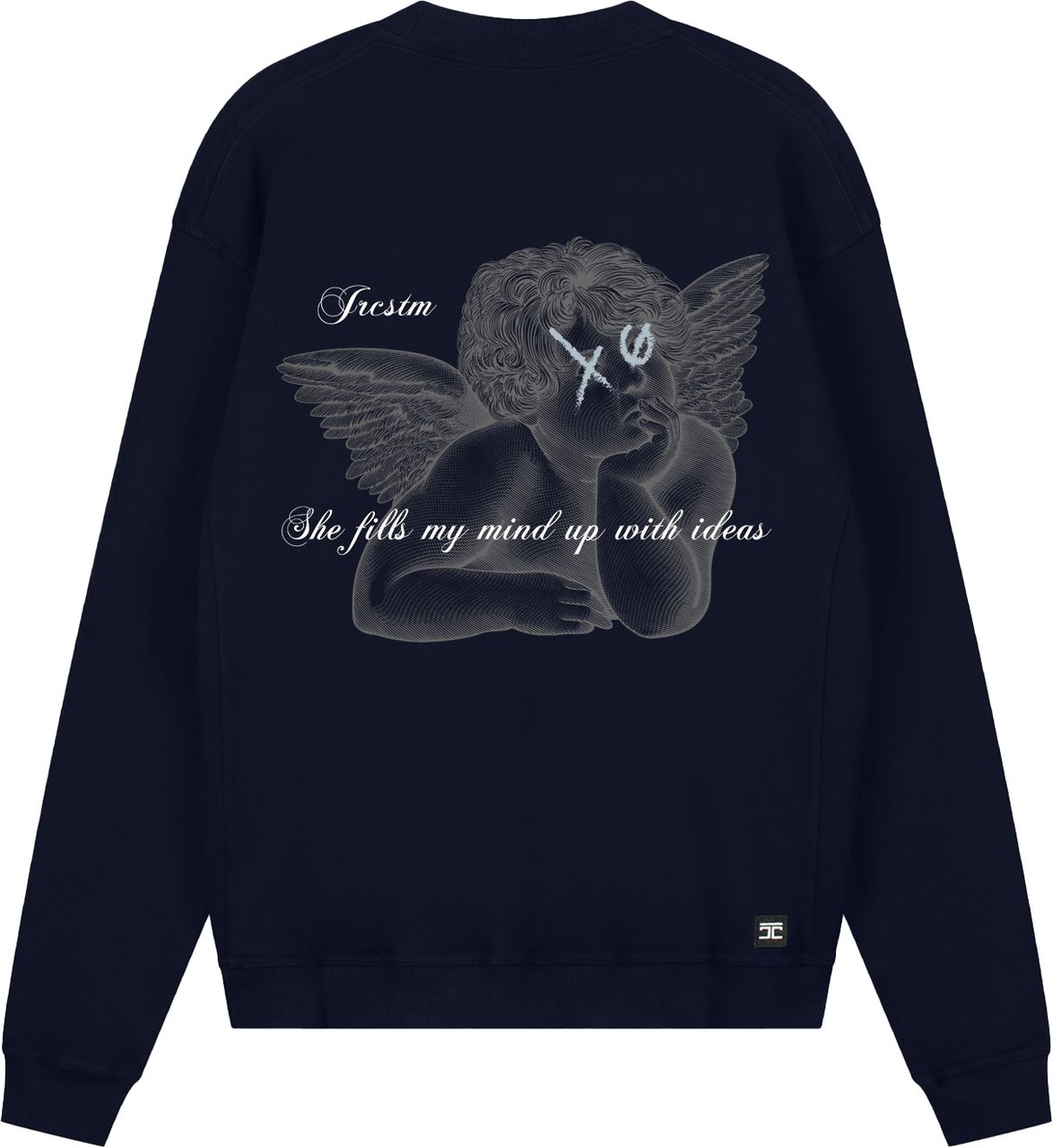 JORCUSTOM Angel Crewneck Sweater Navy Blauw