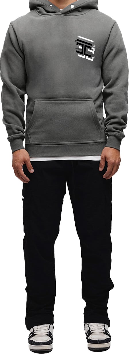 JORCUSTOM Assembly Slim Fit Hoodie DarkGrey Grijs