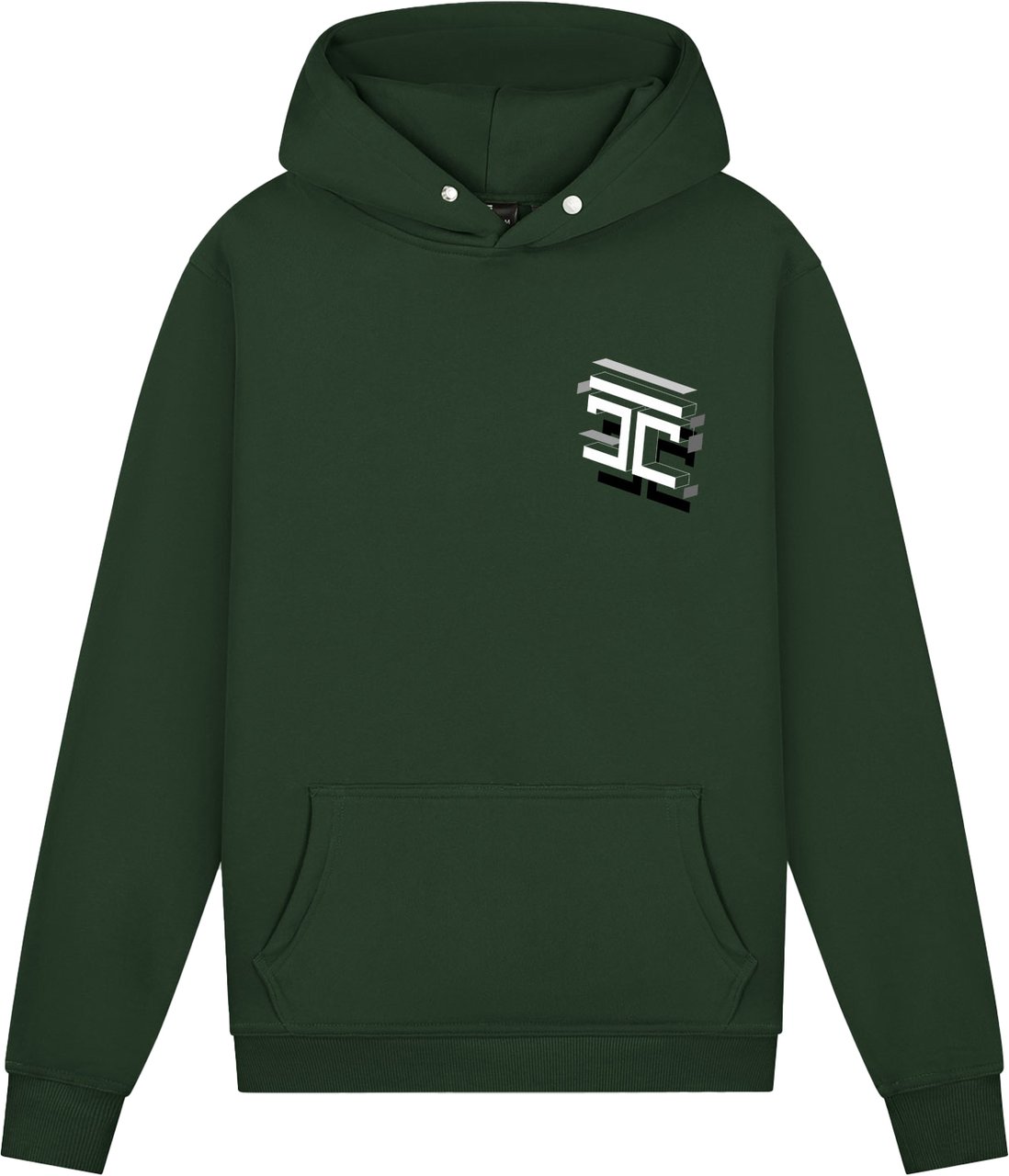 JORCUSTOM Assembly Slim Fit Hoodie DarkGreen Groen