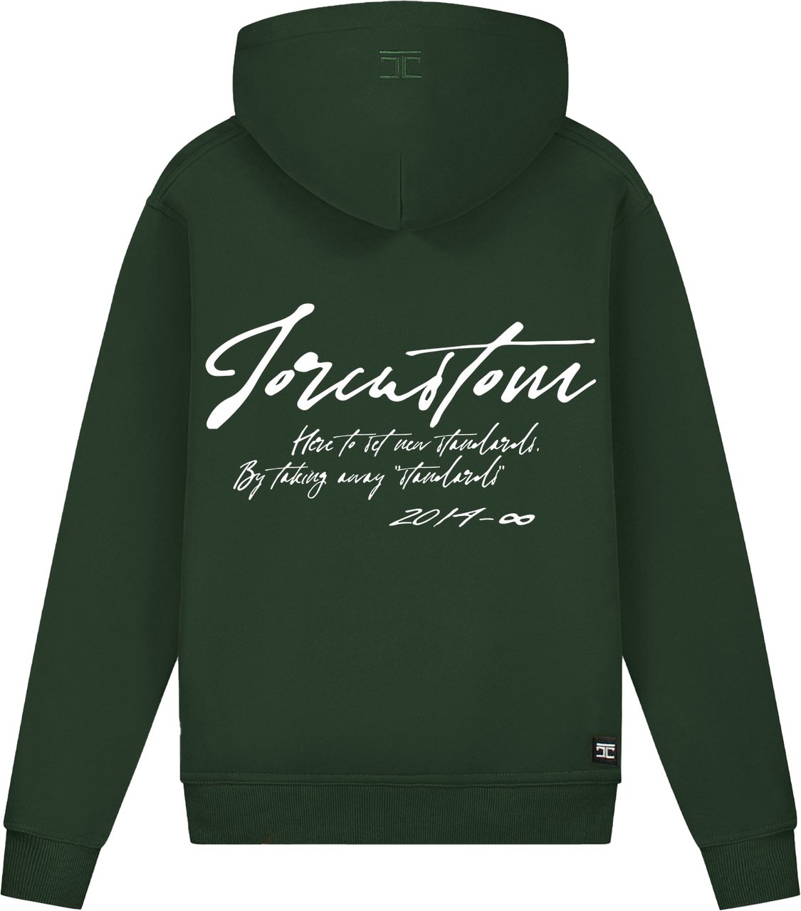 JORCUSTOM NewStand Slim Fit Hoodie DarkGreen Groen