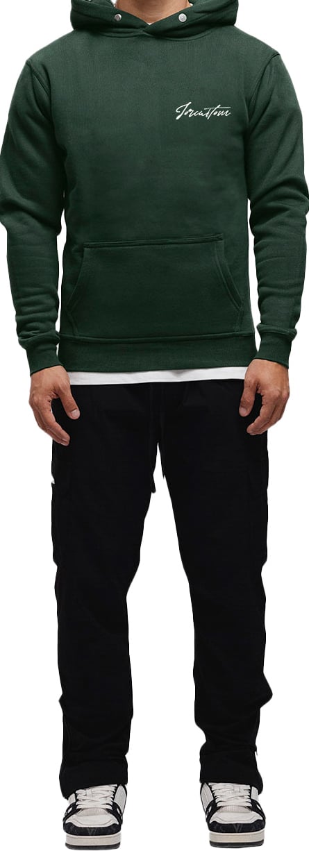 JORCUSTOM NewStand Slim Fit Hoodie DarkGreen Groen