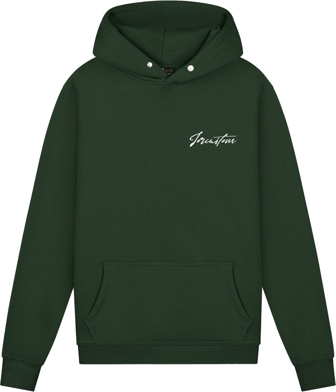 JORCUSTOM NewStand Slim Fit Hoodie DarkGreen Groen