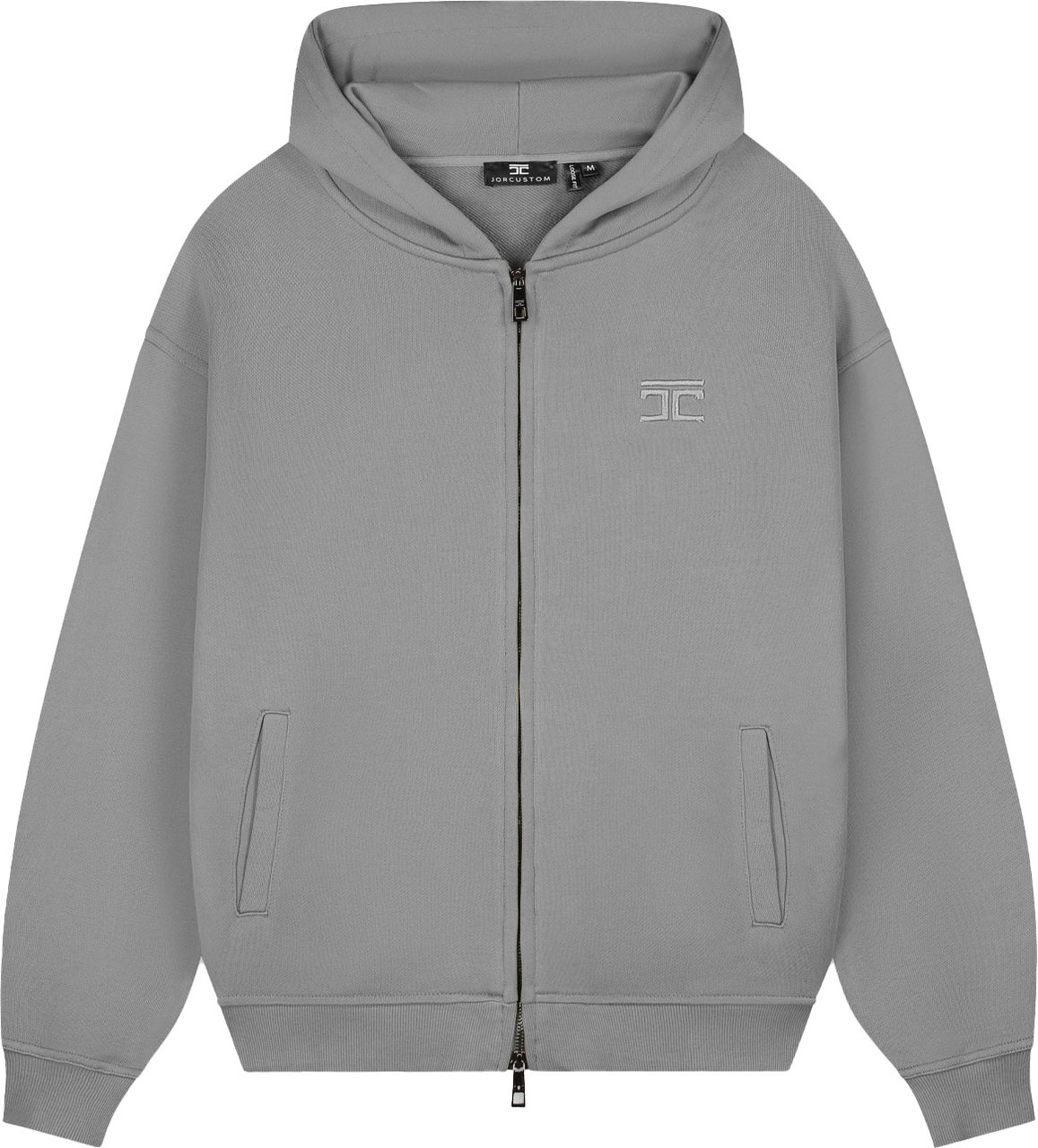 JORCUSTOM Angel Zipped Hoodie TitaniumGrey Grijs