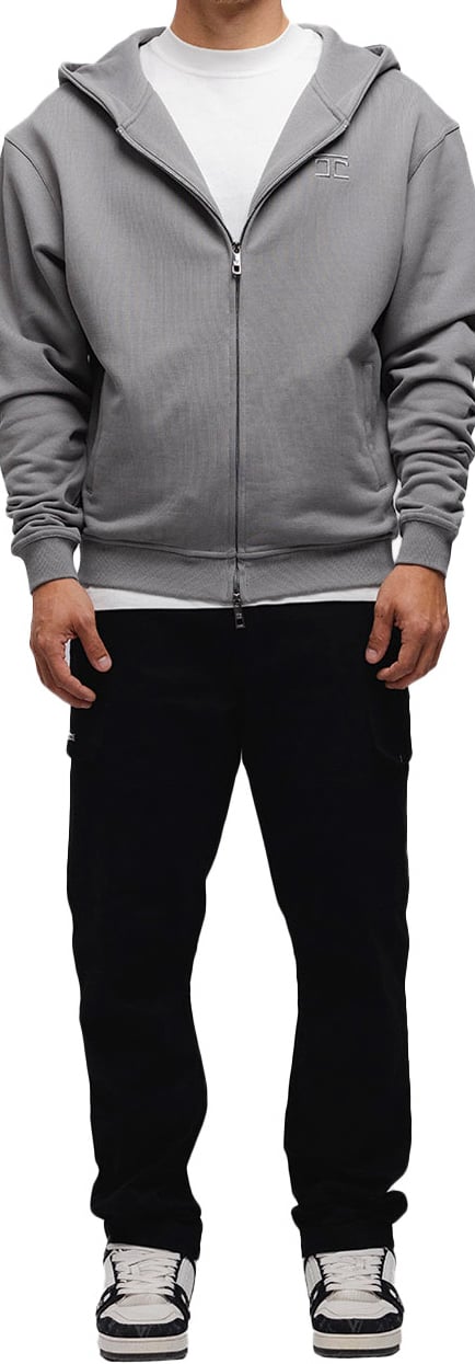 JORCUSTOM Angel Zipped Hoodie TitaniumGrey Grijs