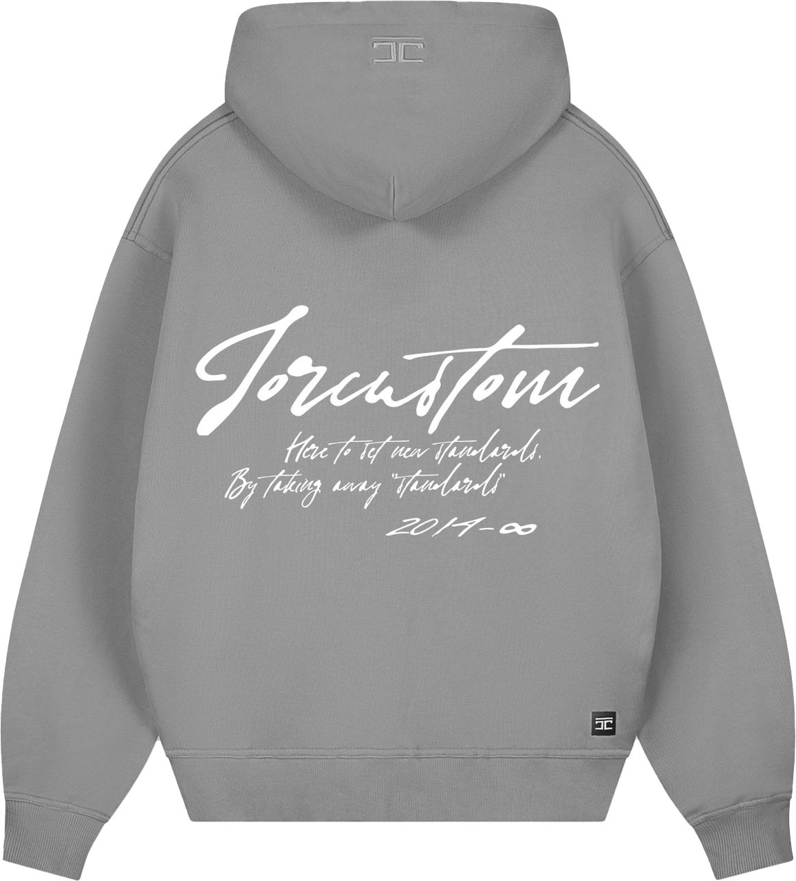 JORCUSTOM NewStand Zipped Hoodie TitaniumGrey Grijs