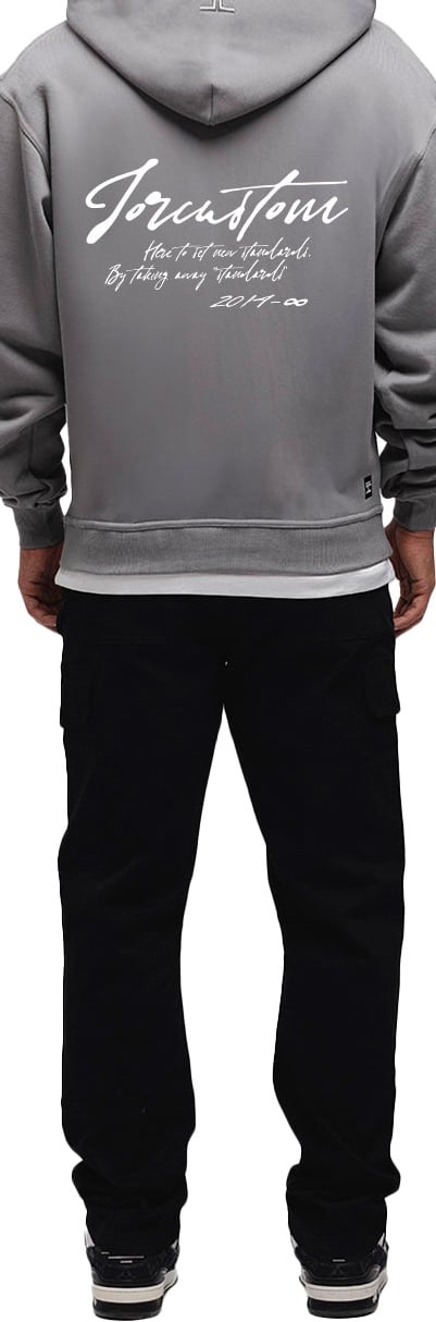 JORCUSTOM NewStand Zipped Hoodie TitaniumGrey Grijs