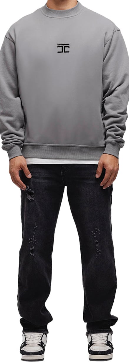 JORCUSTOM Artist Crewneck Sweater TiGrey Grijs