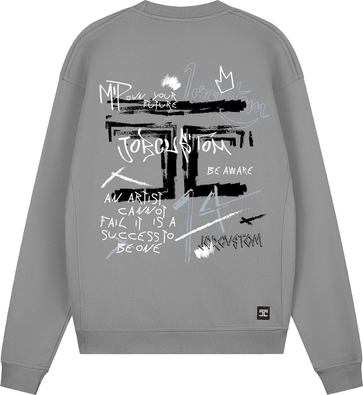 JORCUSTOM Artist Crewneck Sweater TiGrey Grijs