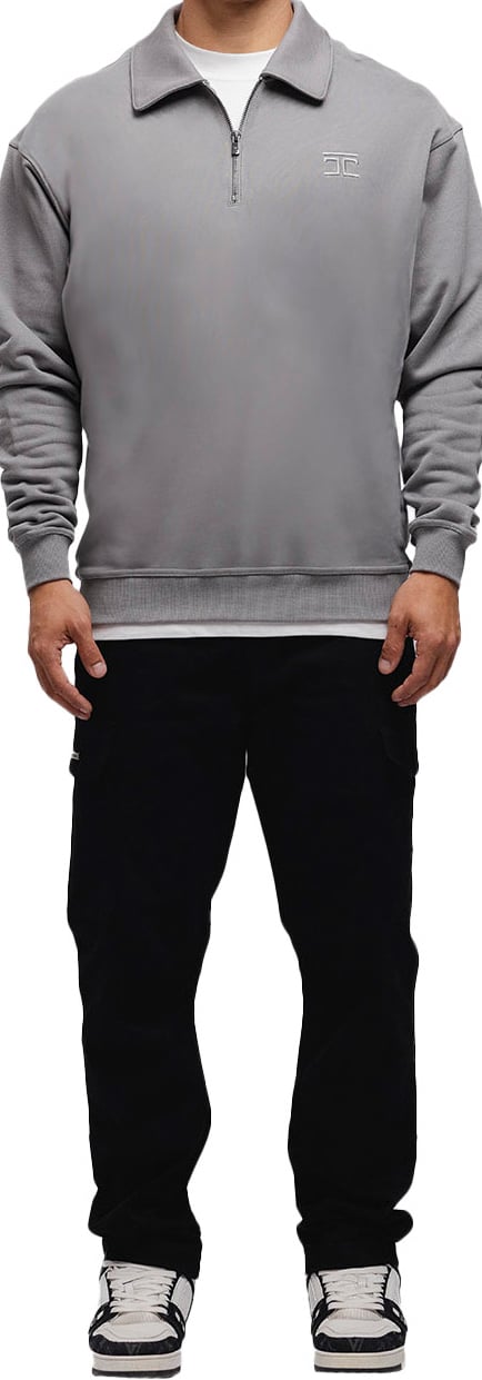 JORCUSTOM Angel Zip Sweater TiGrey Grijs