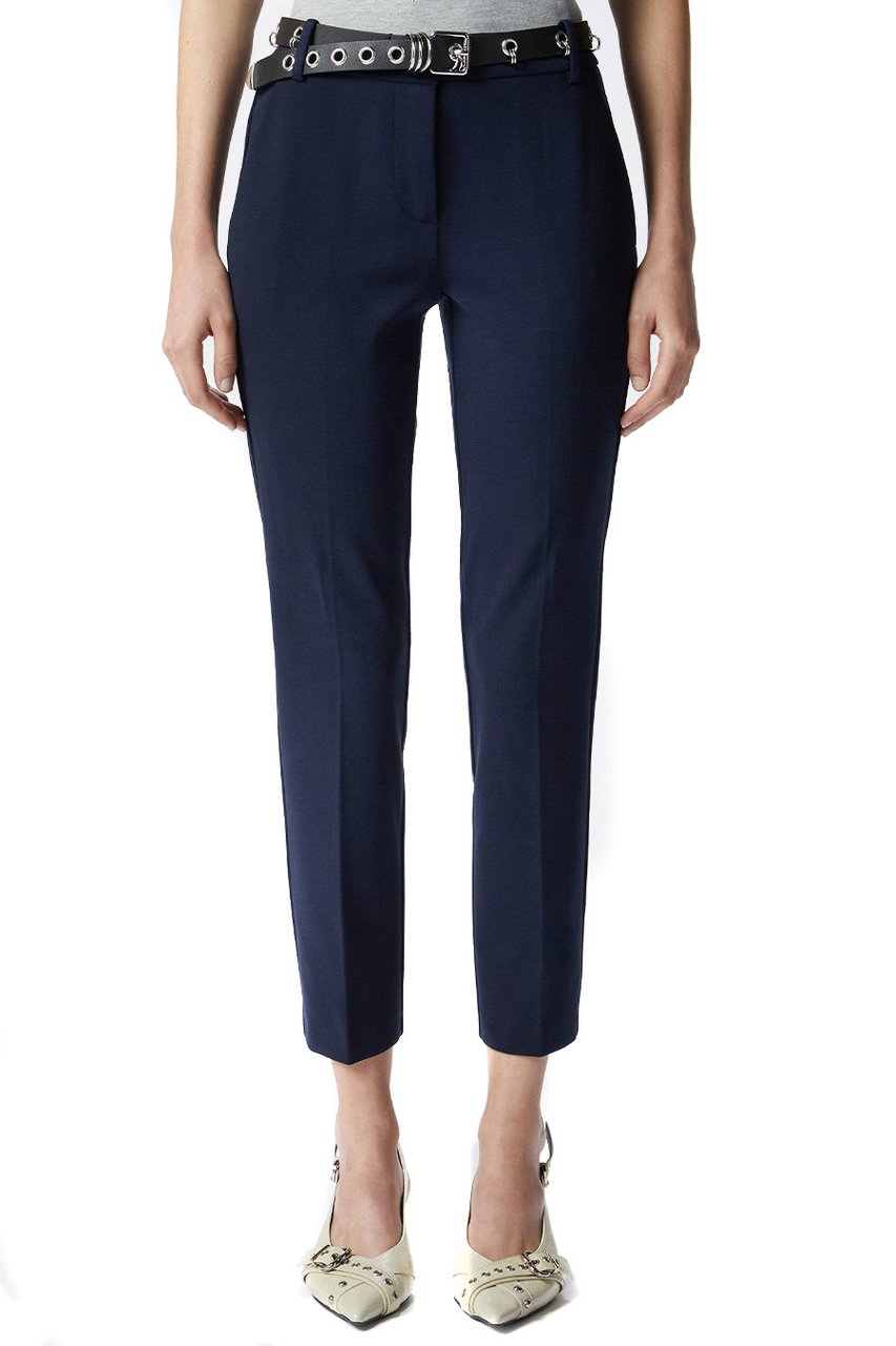 Pinko Trousers Blue Blauw