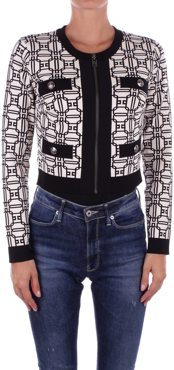 Elisabetta Franchi Sweaters Burronero Zwart