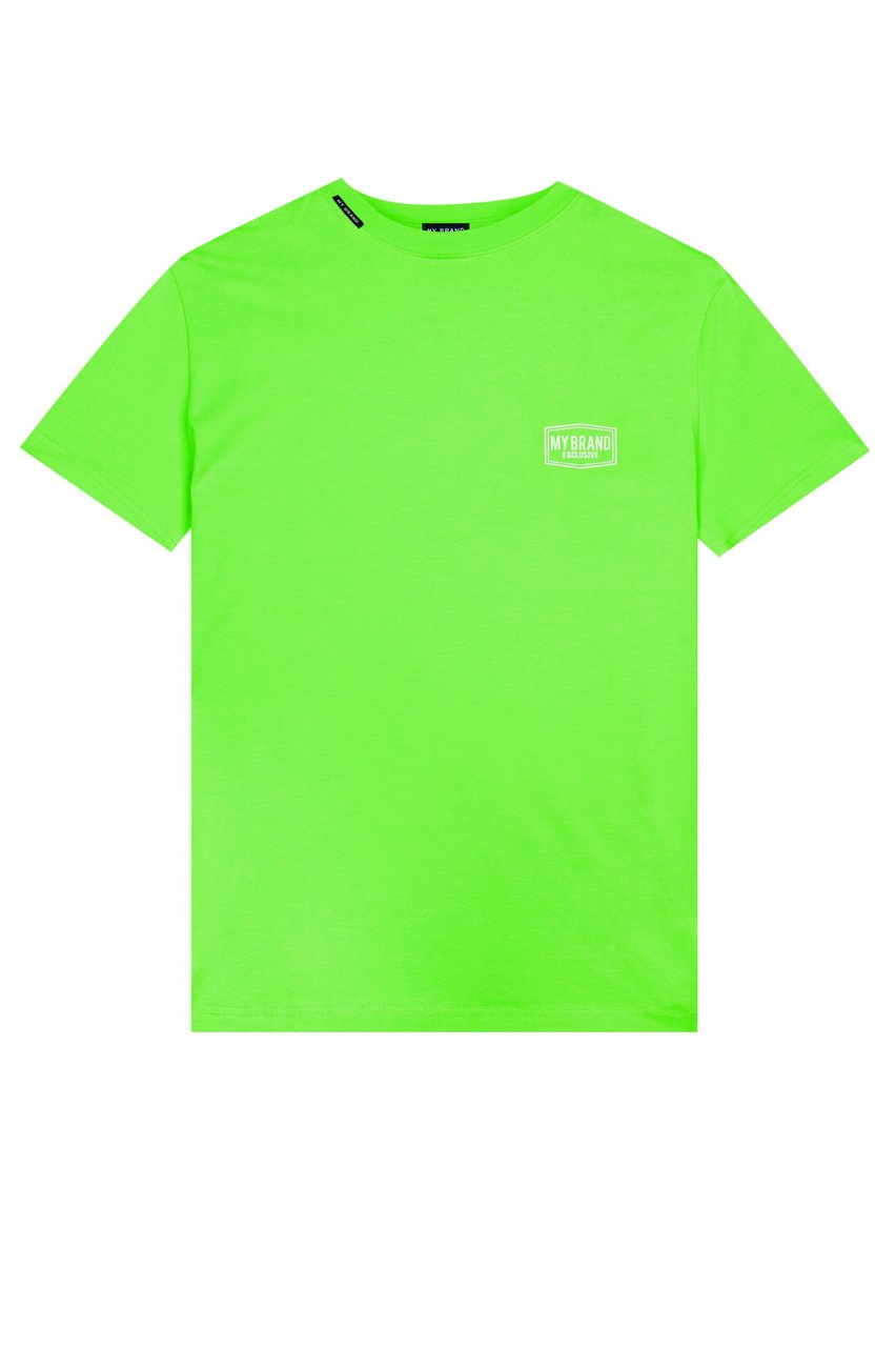 My Brand CHEST LOGO NEON T-SHIRT | NEON GREEN Groen