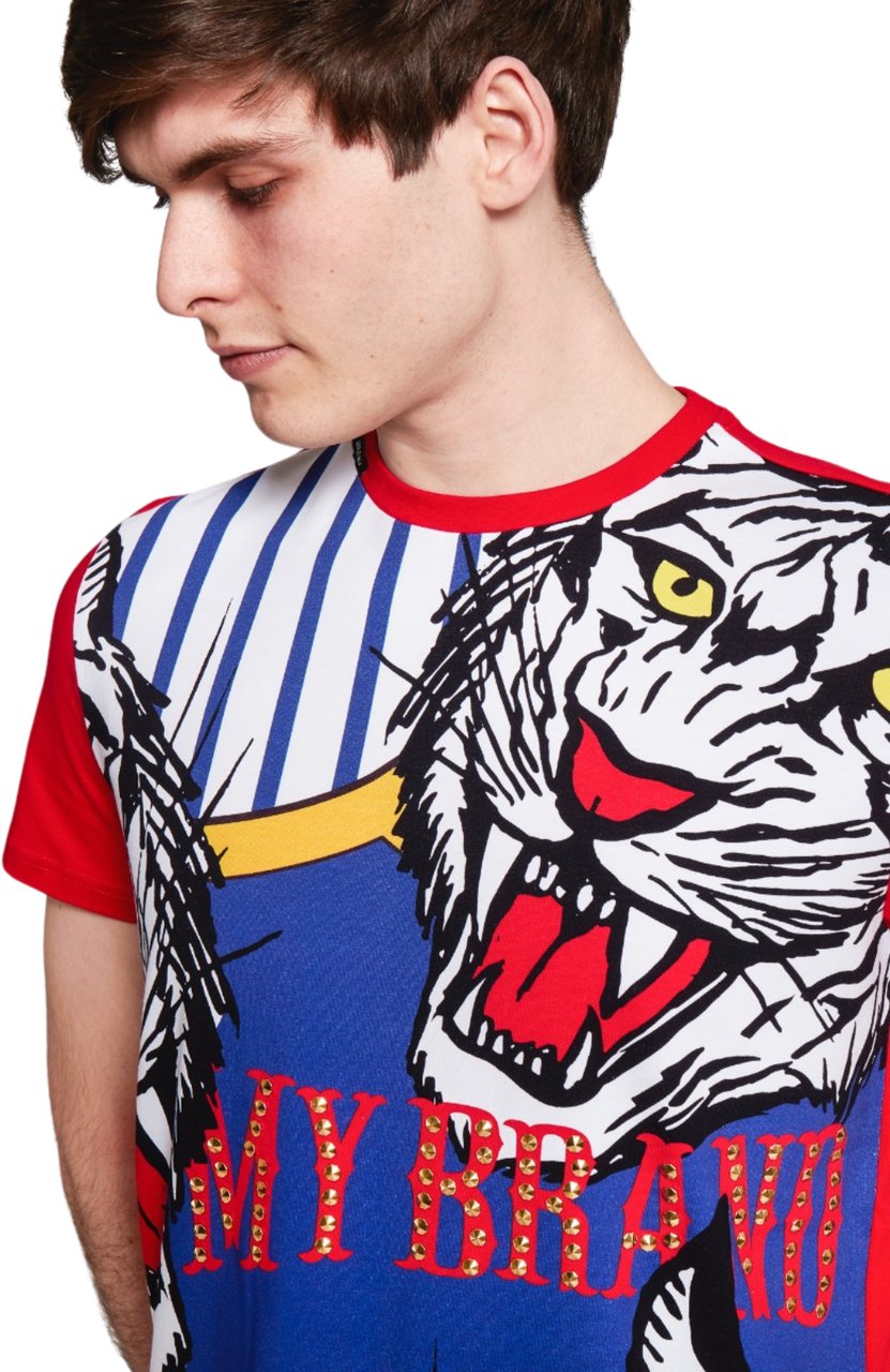 My Brand CARNIVAL WHITE TIGER T-SH | RED Rood