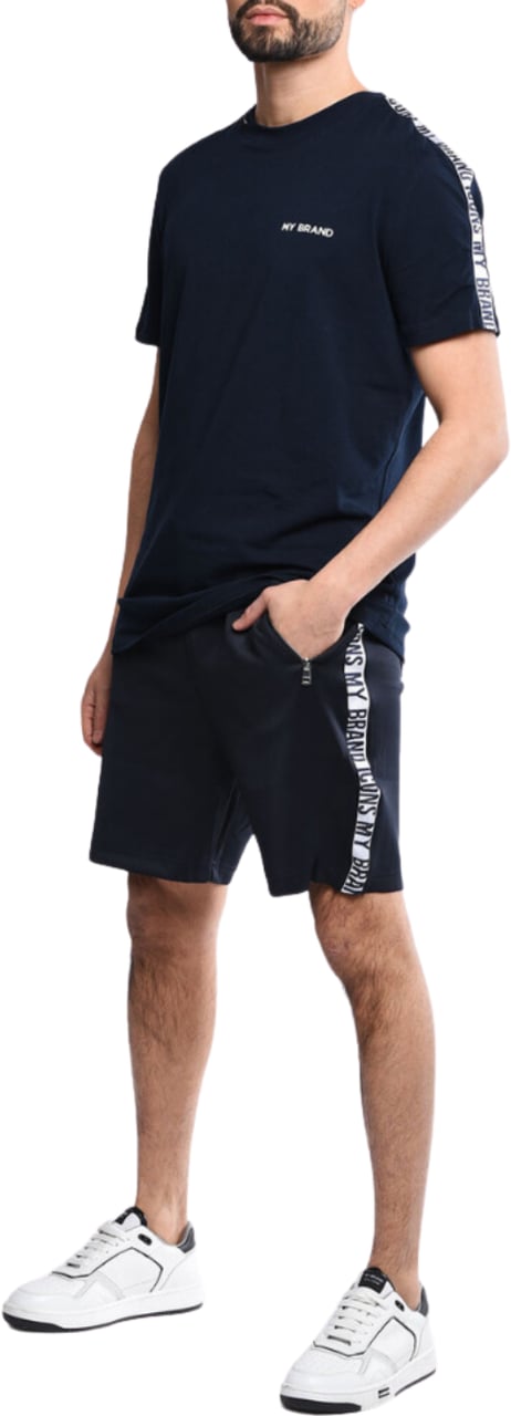 My Brand Track T-Shirt Icons Navy | NAVY Blauw