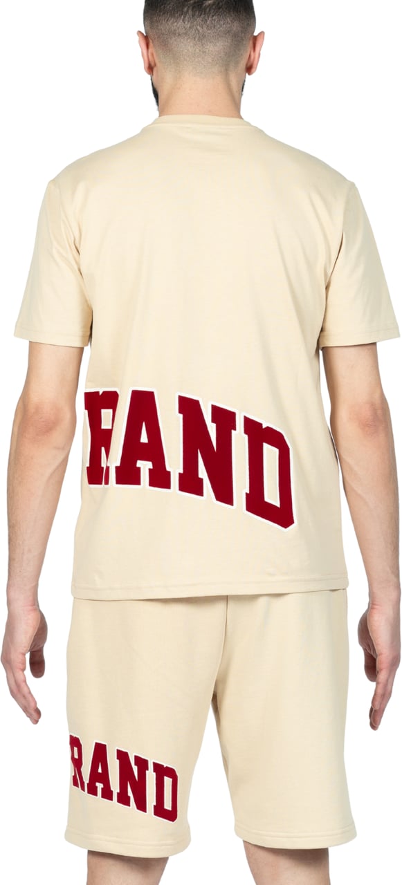 My Brand MYBRAND Bold Emblem Shirt Off-white/Blue | OFF-WHITE Wit