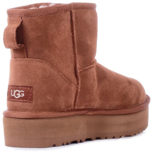UGG Kids Classic Mini Platform Chestnut Beige