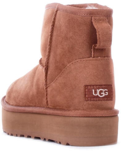 UGG Kids Classic Mini Platform Chestnut Beige