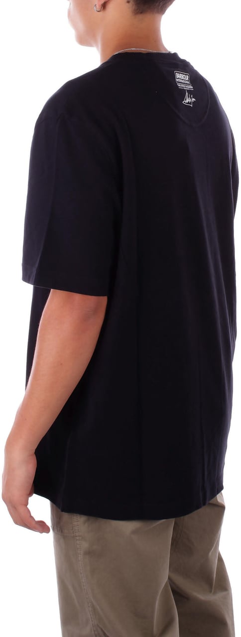 Barbour T-Shirts And Polos Black Zwart