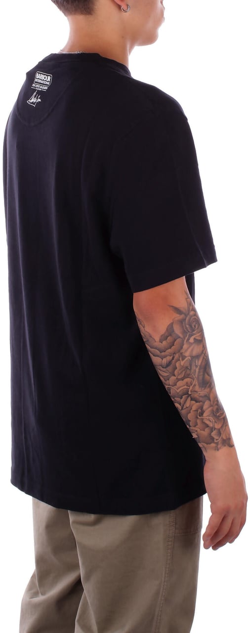 Barbour T-Shirts And Polos Black Zwart