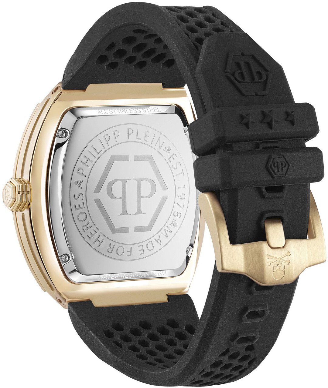 Philipp Plein PWPUA0424 The Hexagon Phantom horloge Zwart