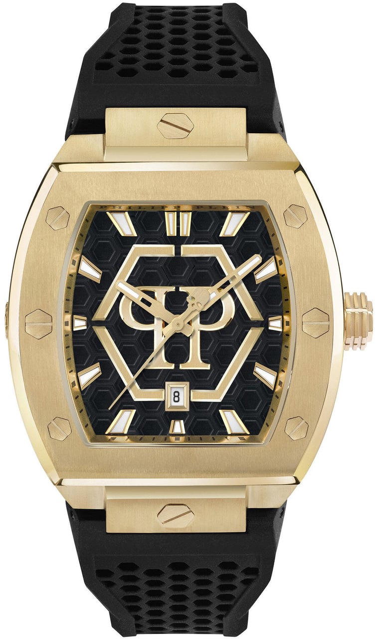 Philipp Plein PWPUA0424 The Hexagon Phantom horloge Zwart