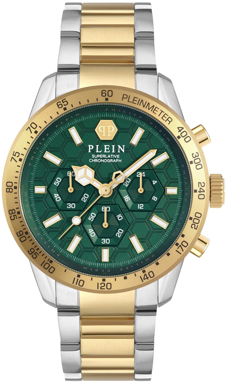 Philipp Plein PWPYA0524 Pleinmeter chronograaf horloge Groen