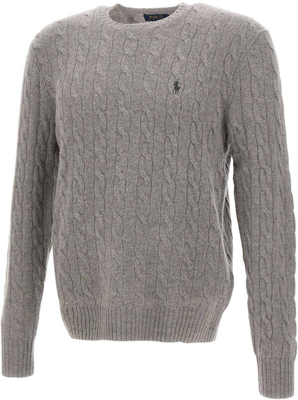 Ralph Lauren Cable knit sweater Grijs
