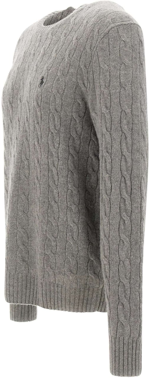 Ralph Lauren Cable knit sweater Grijs