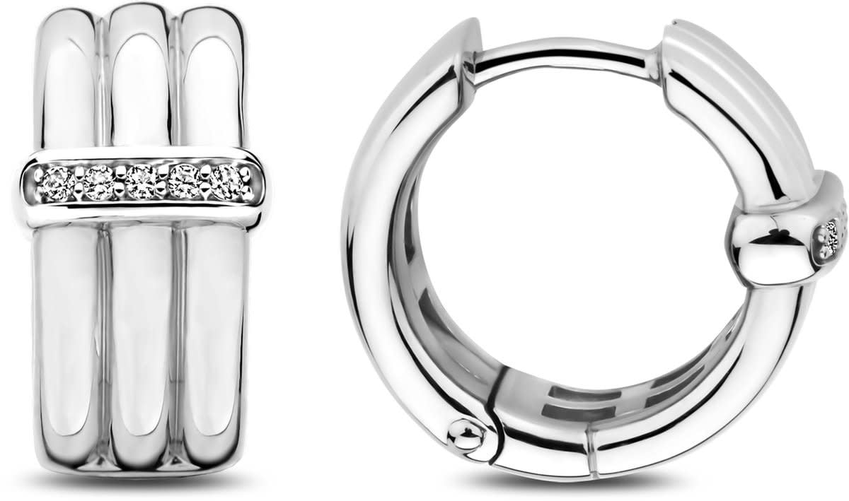 Ti Sento Ti Sento Oorbellen 7979ZI Zilver met Zirkonia Divers