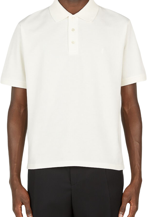 Saint Laurent Polo Cassandre Bianca Wit