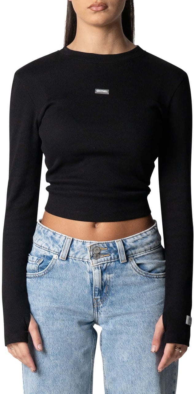 Quotrell Liv Top | Black Zwart