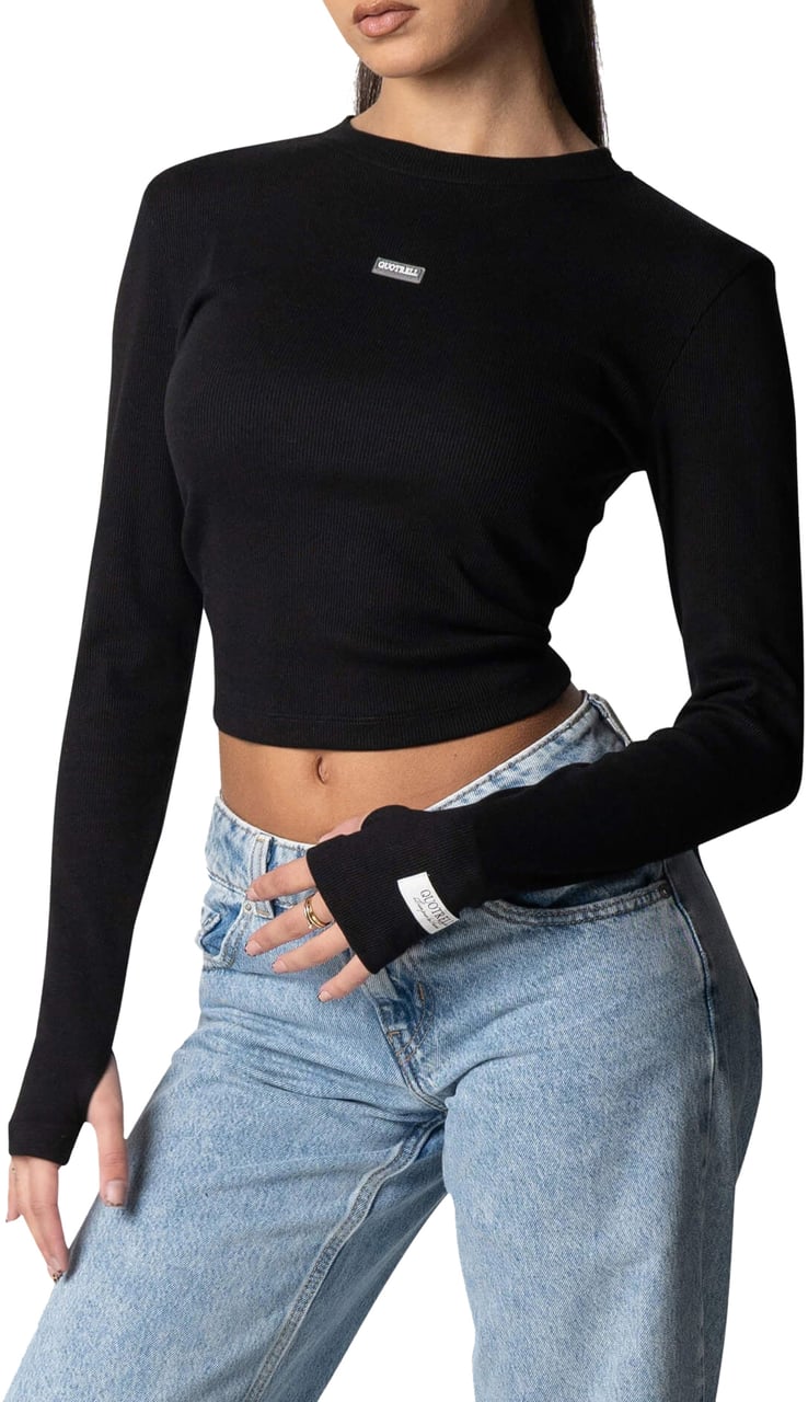 Quotrell Liv Top | Black Zwart