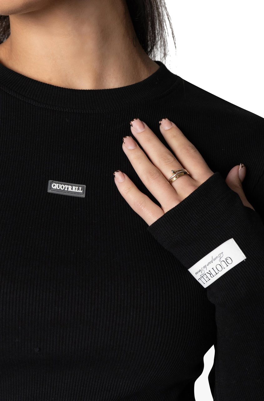 Quotrell Liv Top | Black Zwart