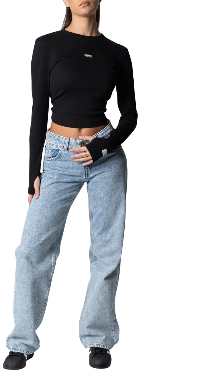 Quotrell Liv Top | Black Zwart