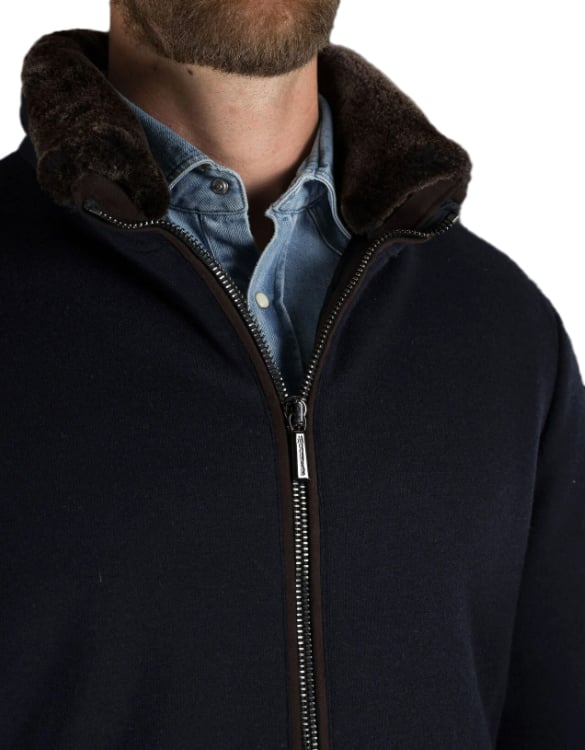 Moorer Coats Blue Blauw