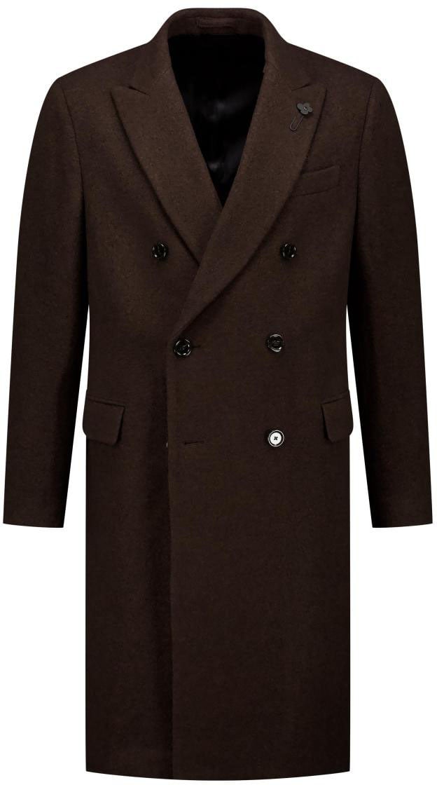 Lardini Man Coat Drop Reg Bruin