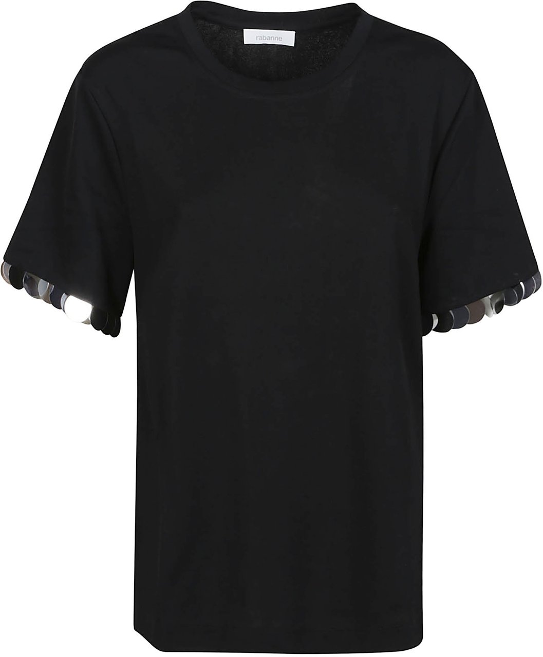 Tシャツ・カットソー RABANNE Woman T-Shirt Black 24PJTE148VI0353 P001 Rabanne T-shirt Black | Vanaf € 590,-
