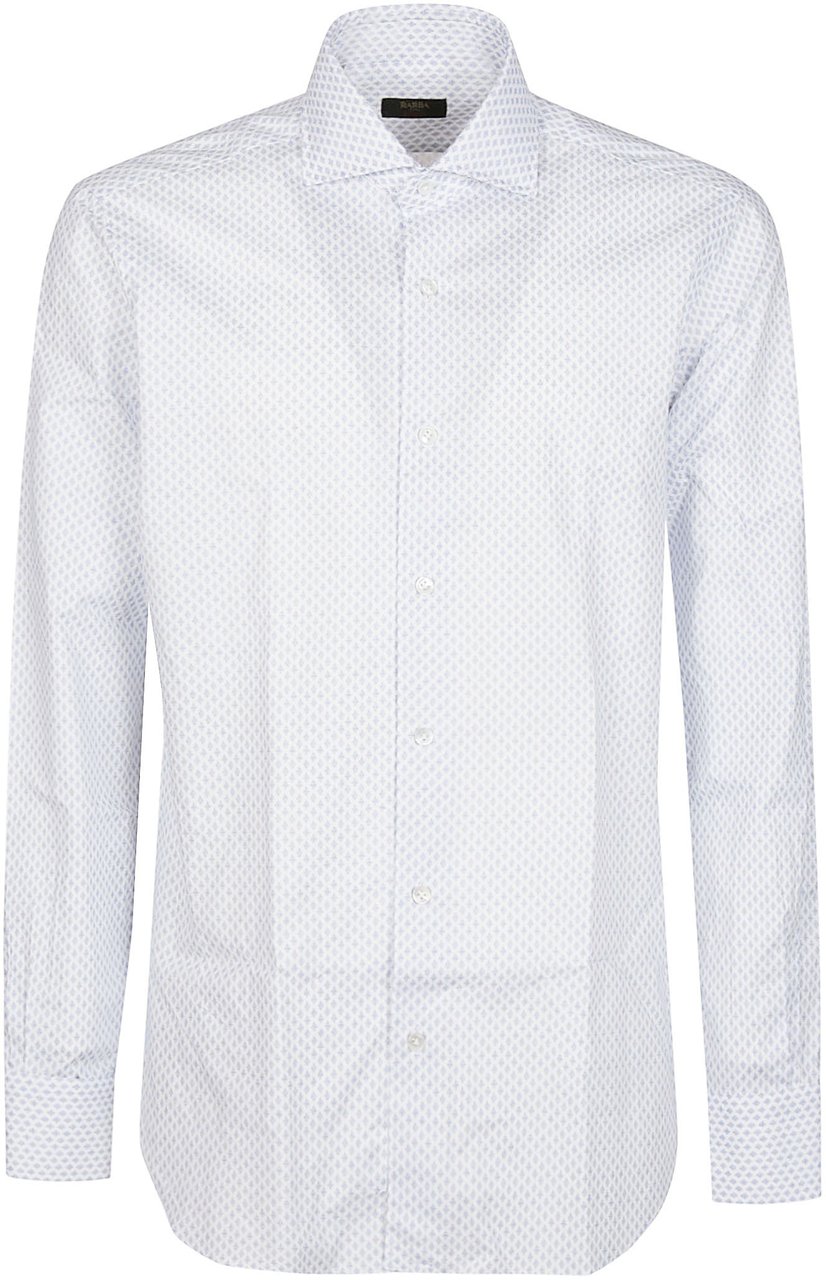 Barba Napoli Neck Shirt White Wit