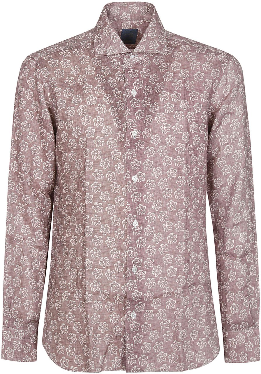 Barba Napoli Neck Shirt Brown Bruin