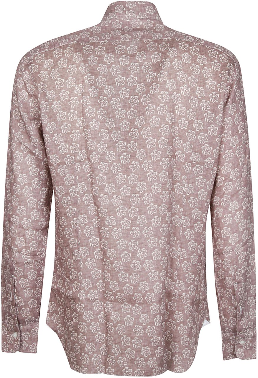 Barba Napoli Neck Shirt Brown Bruin
