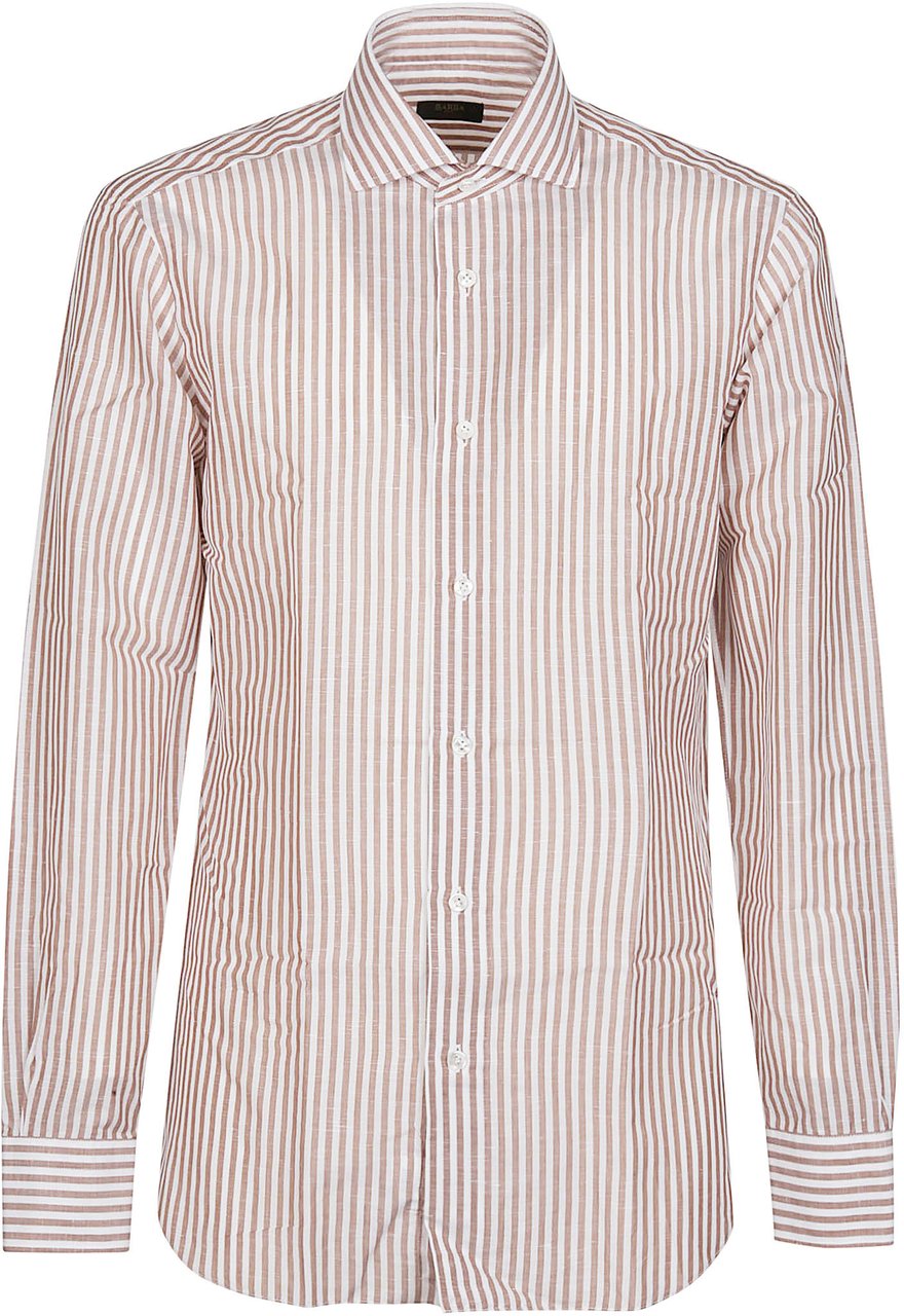 Barba Napoli Neck Shirt White Wit