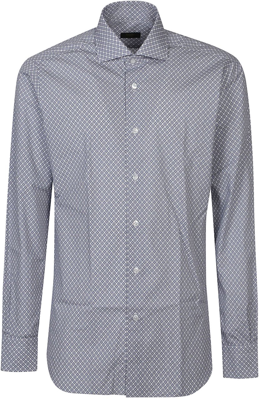 Barba Napoli Neck Shirt White Wit