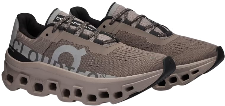 On Running Flat Shoes Cinder Fog Wit