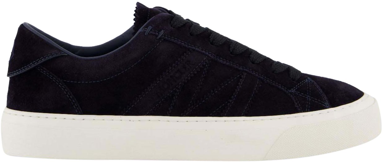 Moncler Heren Monaco2 Low Top Sneakers Blauw