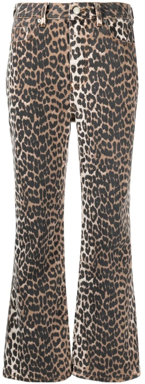 Ganni broek leopard Dierenprint
