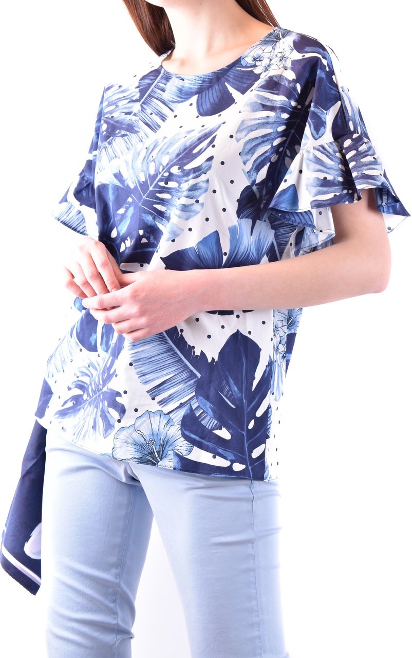 Twin-set Tshirt Short Sleeves Blue Blauw
