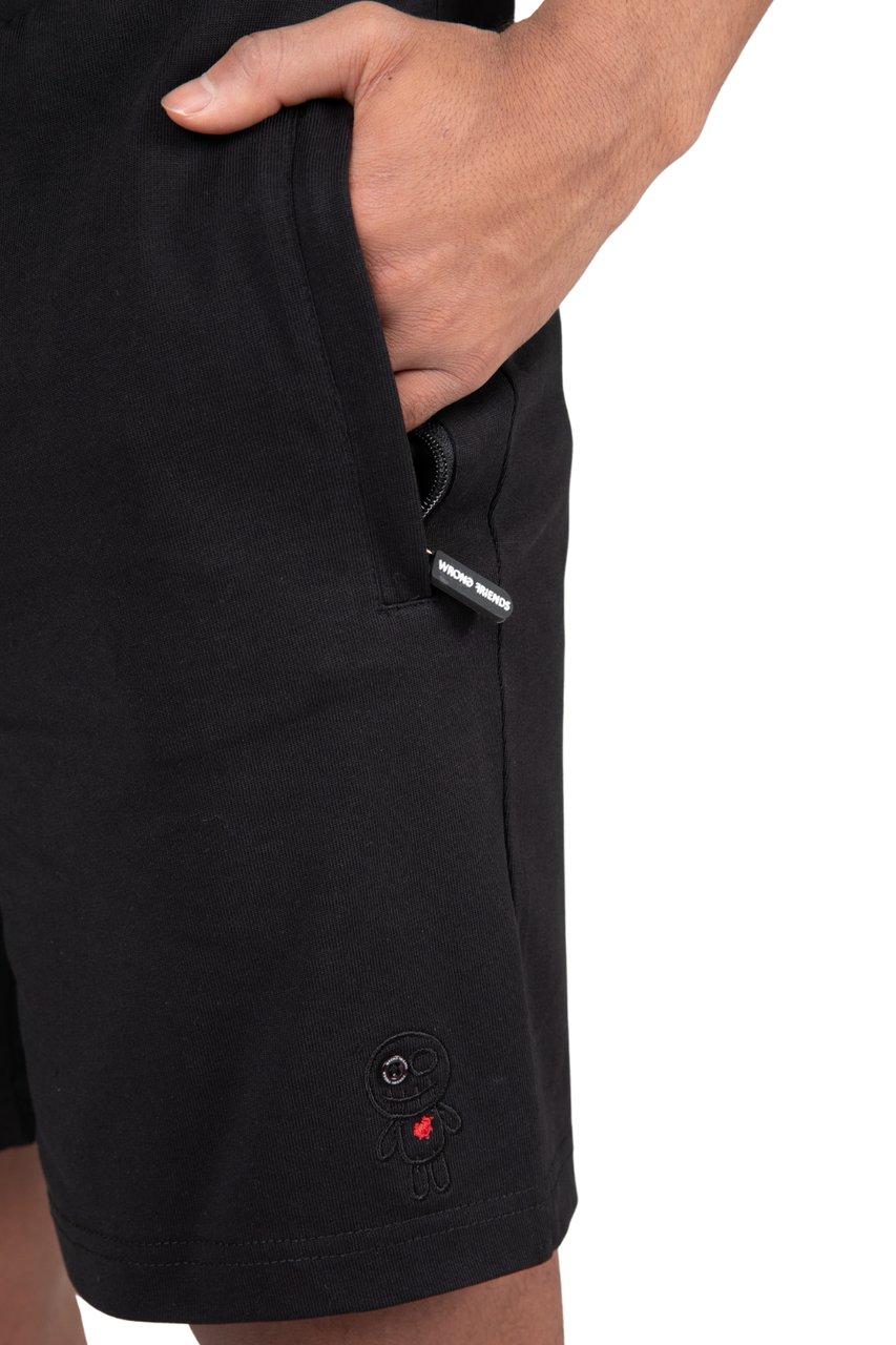 Wrong Friends ASTI SHORTS - BLACK Zwart