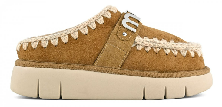 MOU Dames Bounce Clog Cognac Bruin