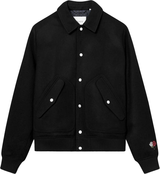 Les Deux Rhett Varsity Jacket Zwart